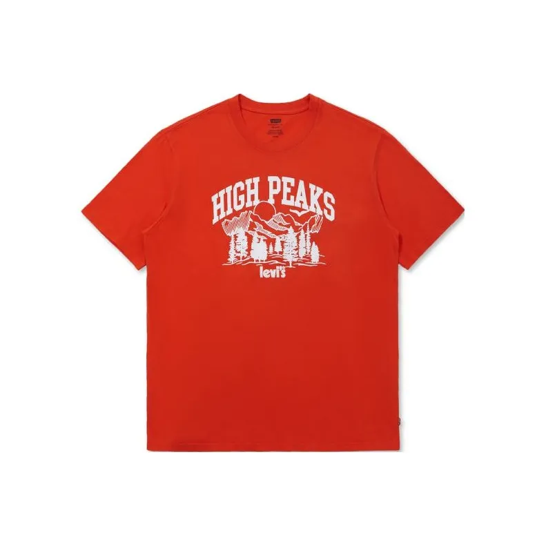 Levis Red Men's T-Shirts Левис Красные Мужские Футболки