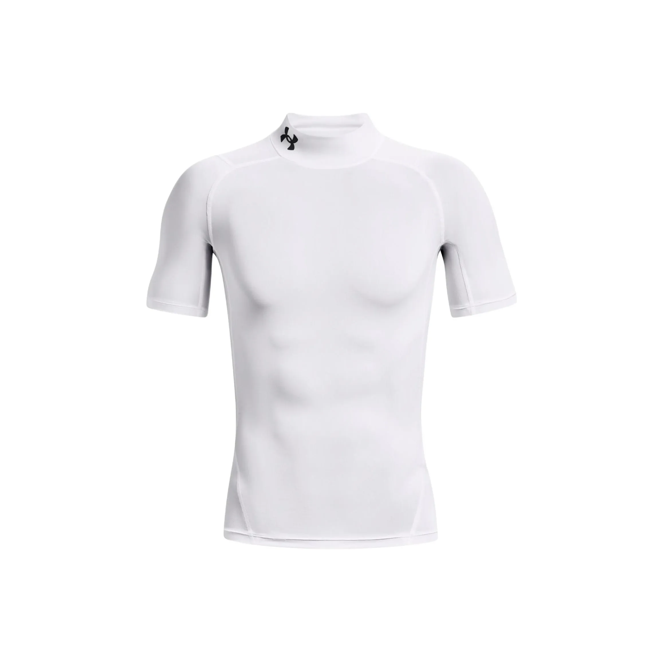 Under Armour Men
s HeatGear® Compression Mock Short Sleeve T shirt White