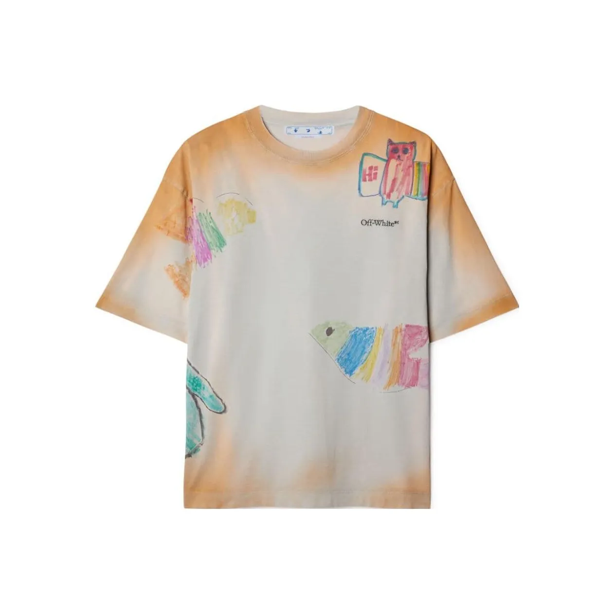 OFF WHITE T Shirts Men's Orange