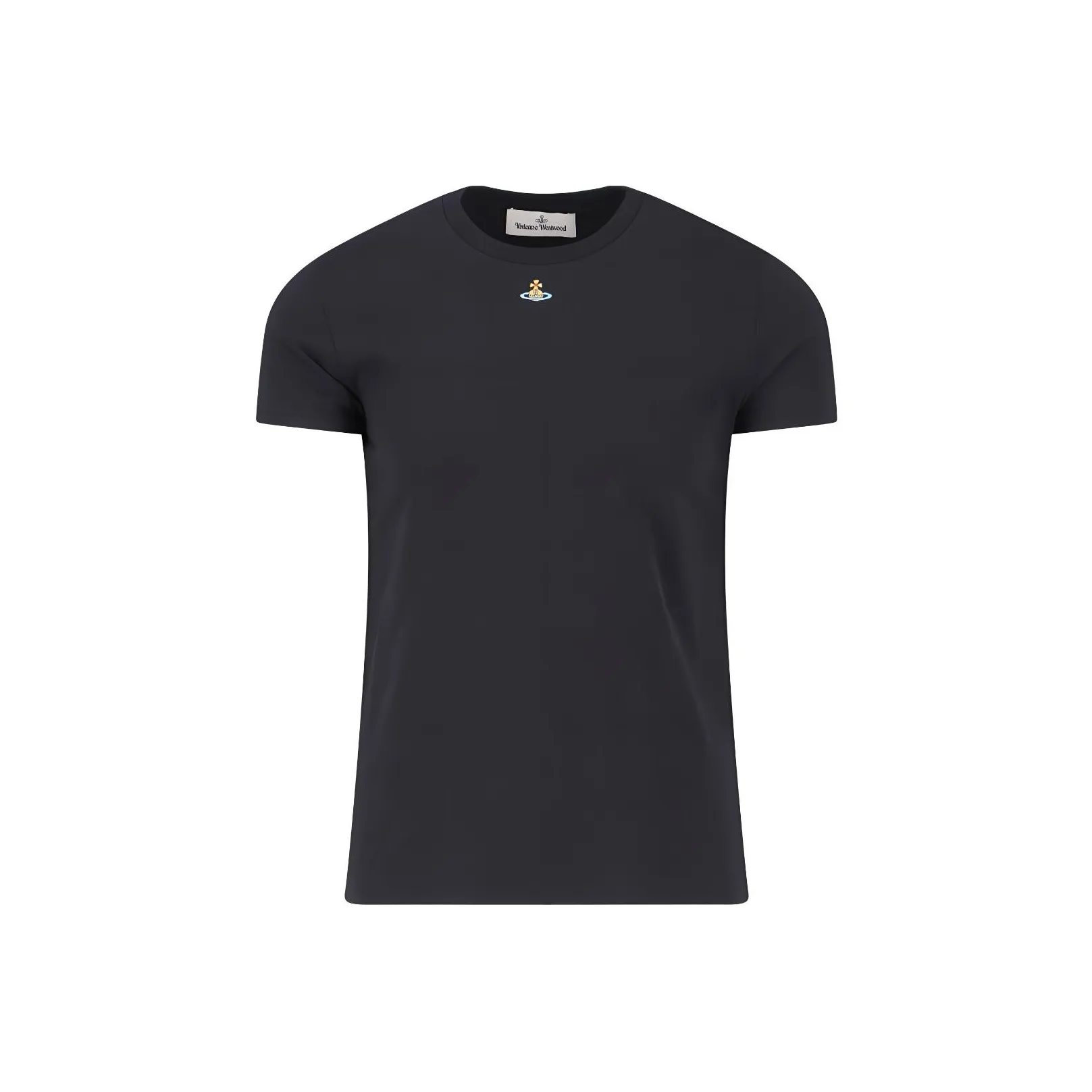 Vivienne Westwood Orb Logo Embroidered Crewneck T Shirt