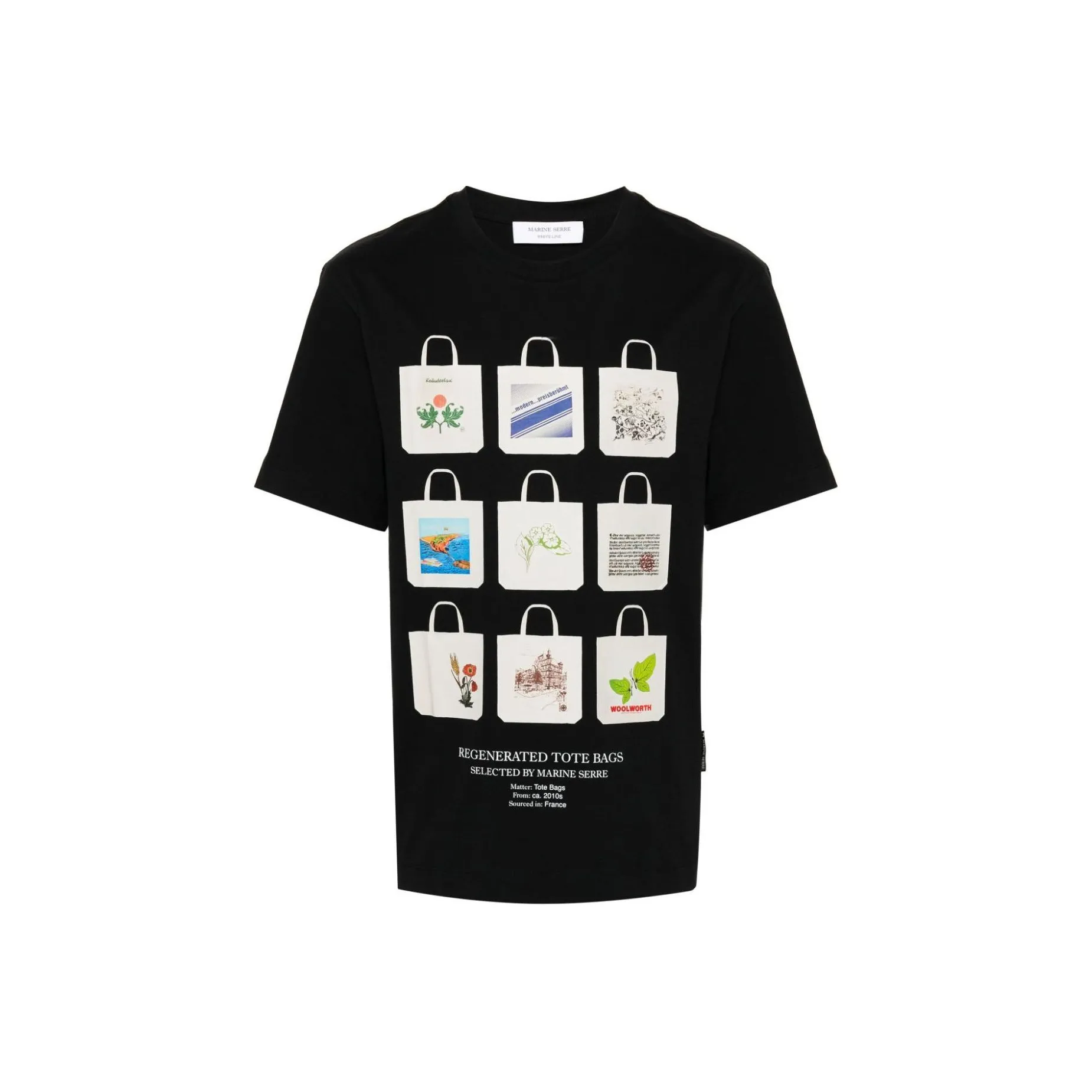 Marine Serre Tote Bags print T shirt