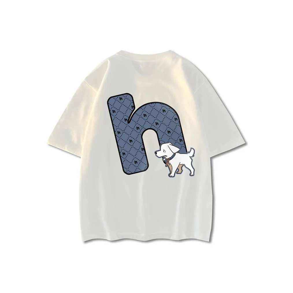 HAVR Pullover Casual Loose Fit Heavyweight Drop Shoulder Short Sleeved T Shirts Unisex