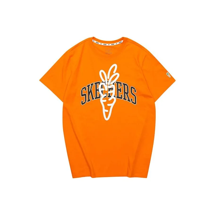 Skechers CARROTS Co branded Series T Shirt Unisex Orange