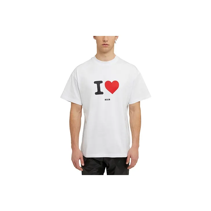 MSGM Белая Унисекс Футболка