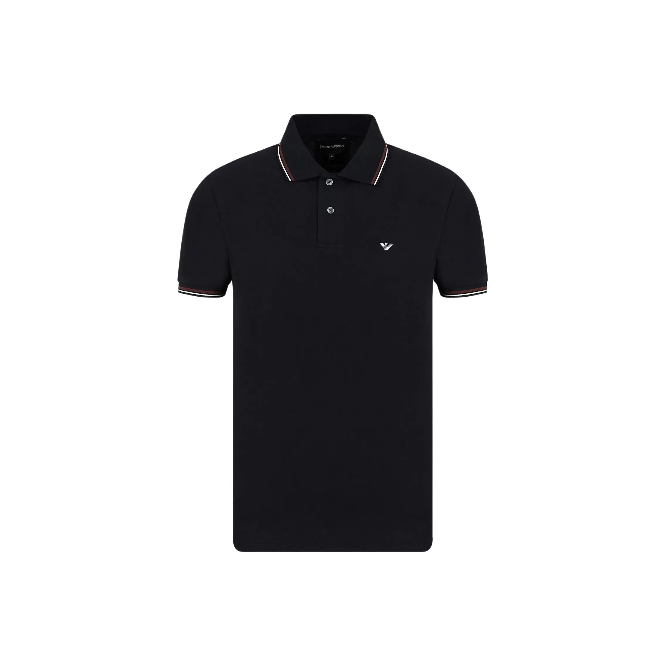 EMPORIO ARMANI Slim fit Stretch Piqué Polo Shirt With Micro Eagle