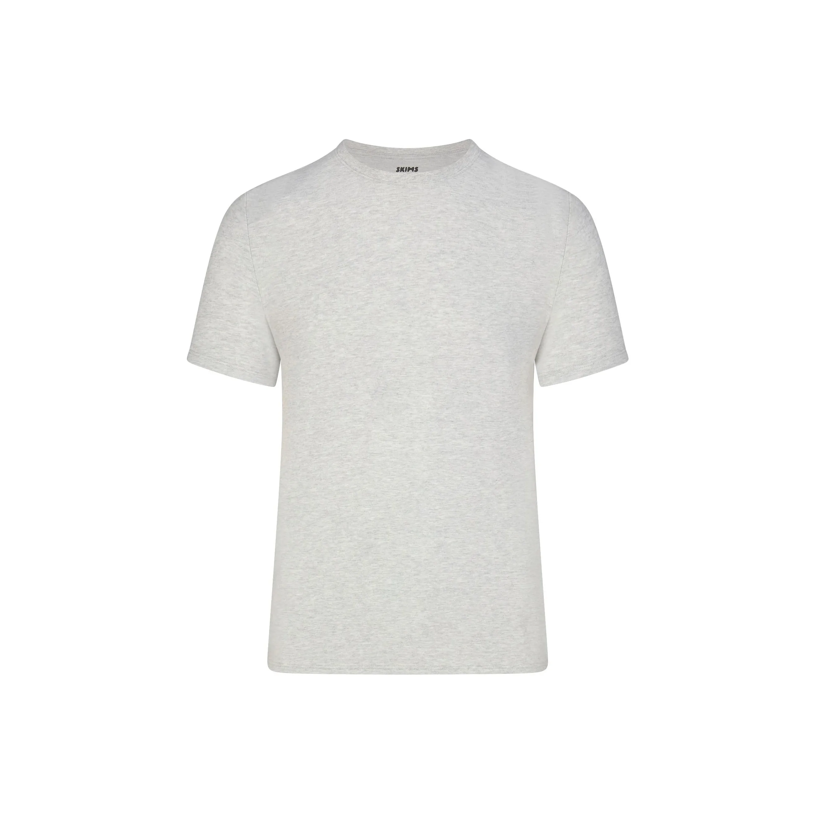 SKIMS MENS Классическая футболка T-Shirt Мужская Светлый меланжевый GREY Светлый Фотиния Серый
