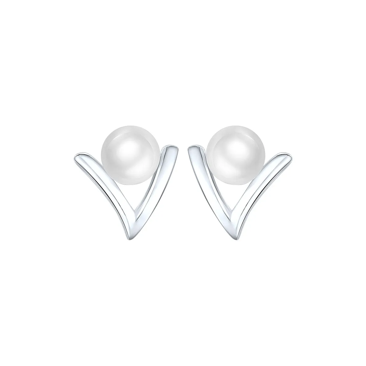 Andaozi Pearl Stud Earrings Women's