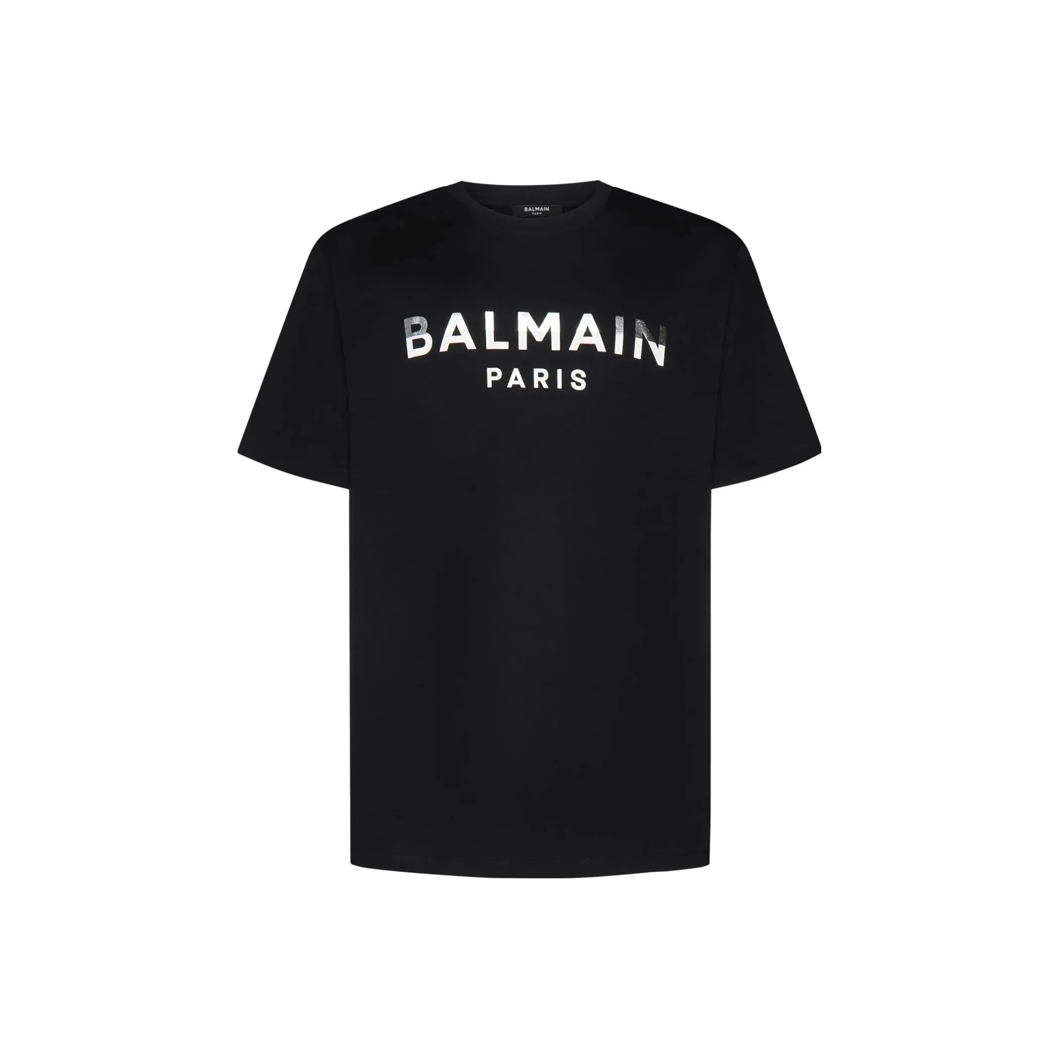 BALMAIN Logo Printed Crewneck T Shirt