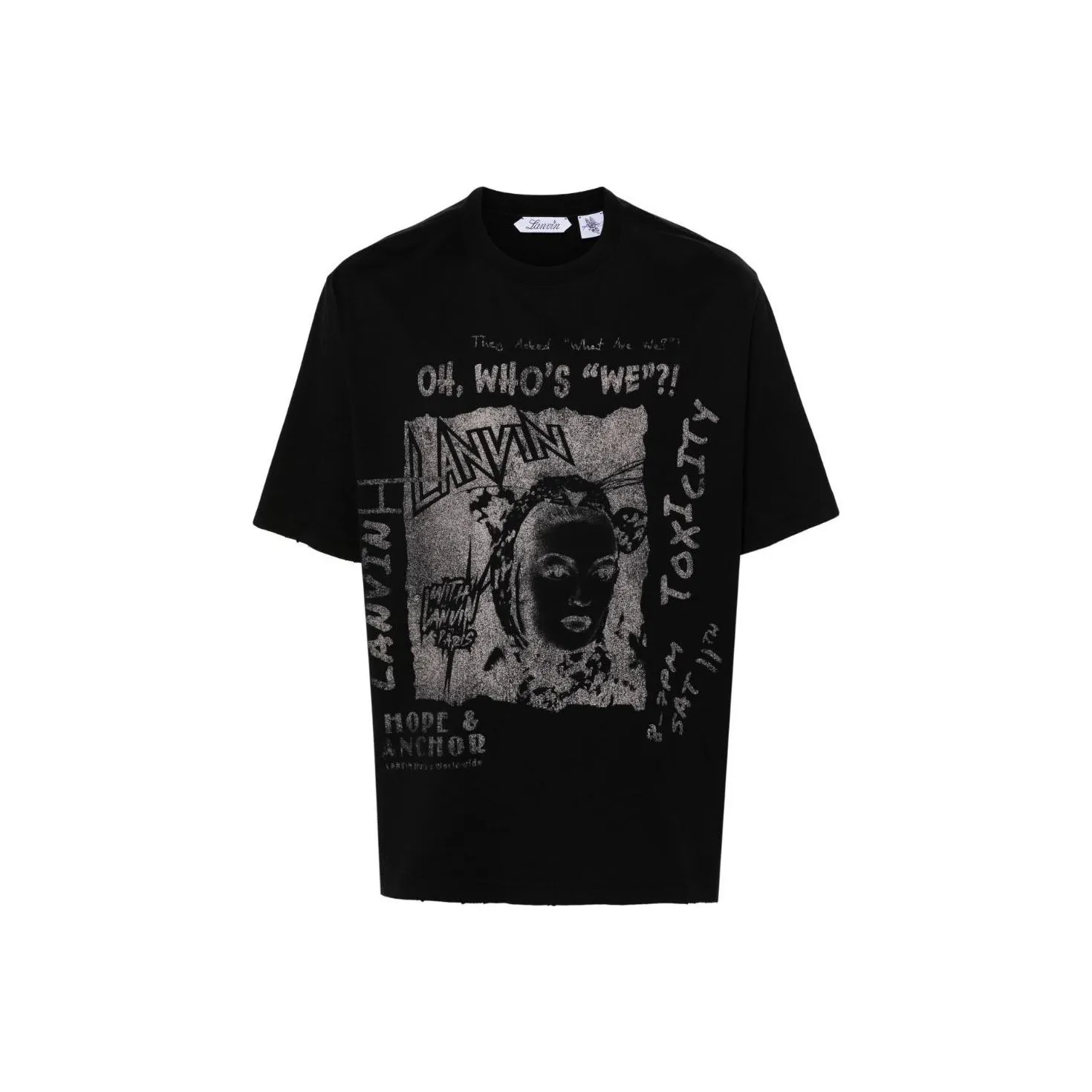 Lanvin x Future Graphic SS24 T-Shirt Мужской Черный