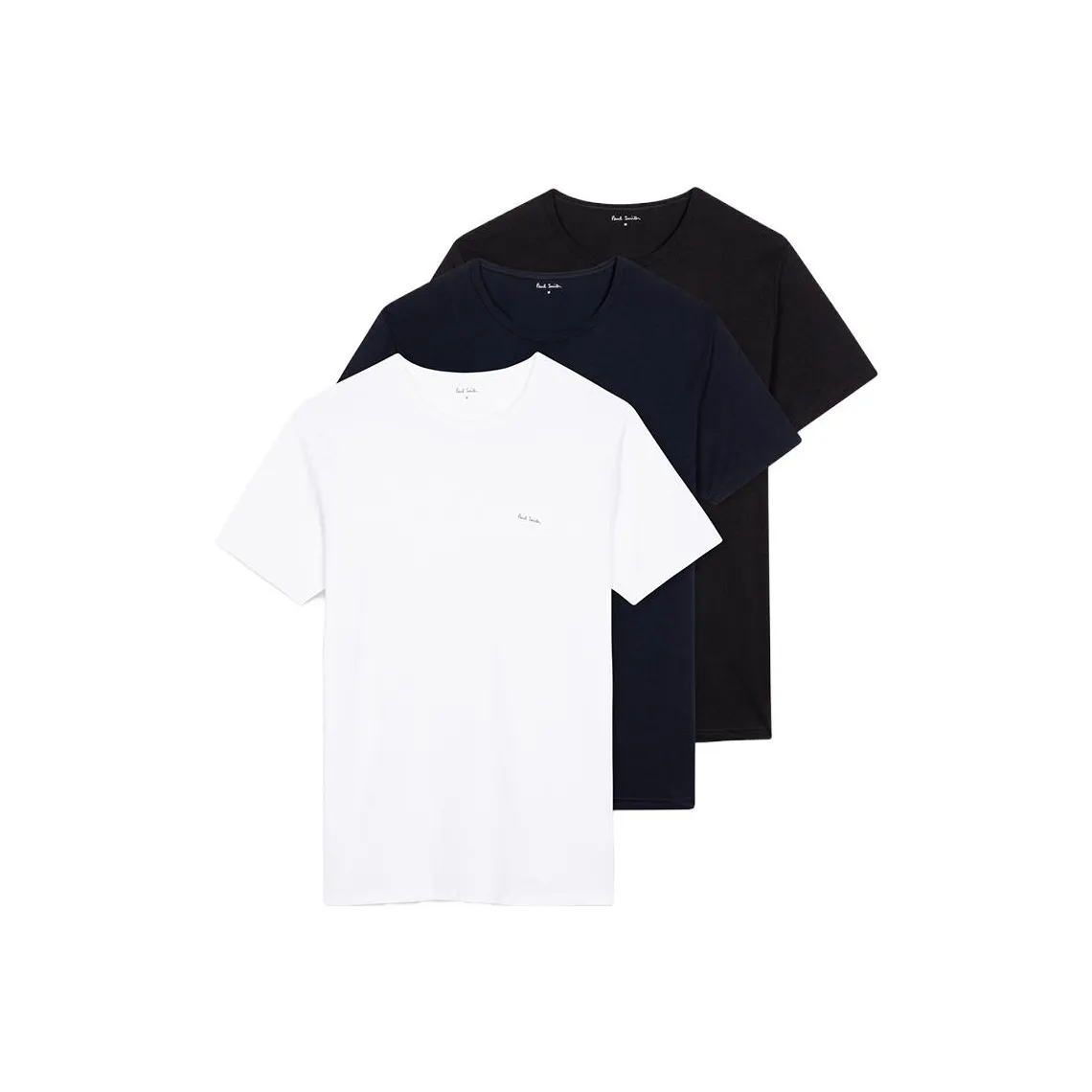 Paul Smith T Shirts Men's 3 Pack Black+White+Navy Blue