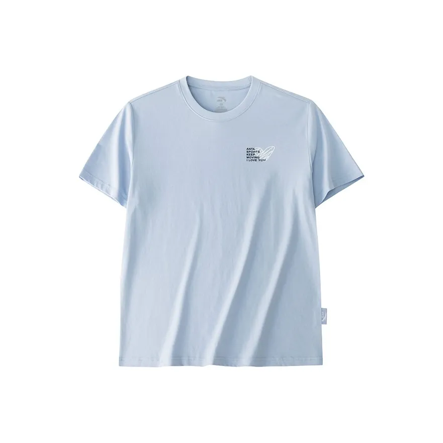 Anta T Shirt Unisex Light Sea Blue