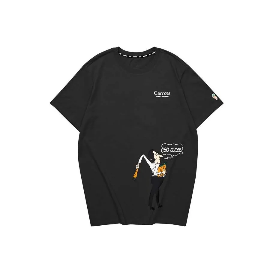 Skechers X Carrot Graphic T Shirt Unisex Carbon Black