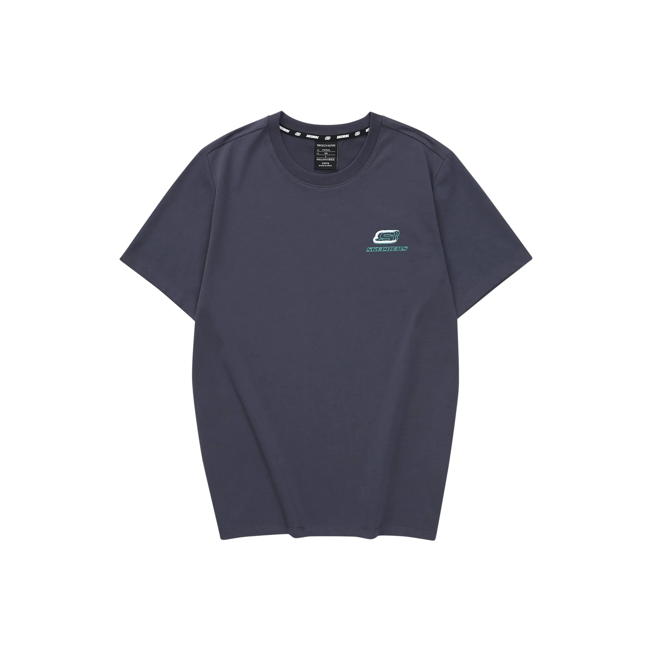 Skechers Colorful T Shirt Unisex Odyssey Gray