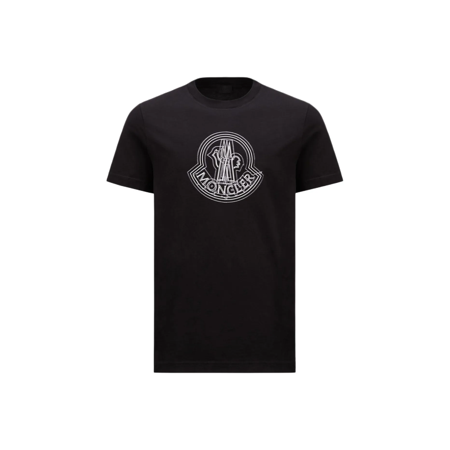 MONCLER Мужские черные T-рубашки