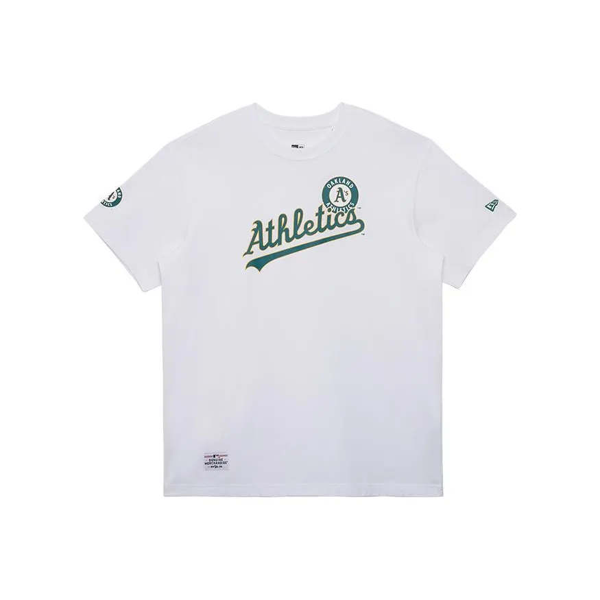 New Era x MLB SS24 Oakland Athletics Team T-Shirt Unisex White