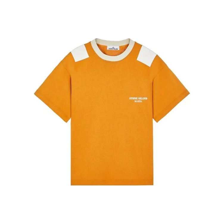 STONE ISLAND T Shirts Unisex Rusty Yellow