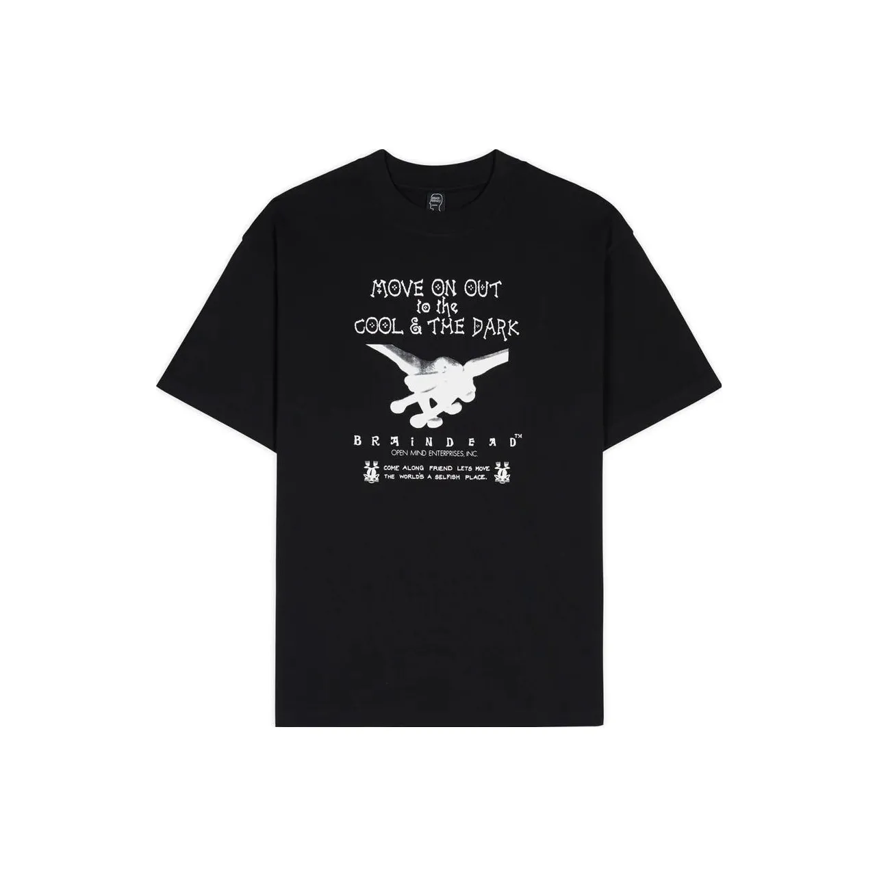Brain Dead Черная Унисекс Футболка