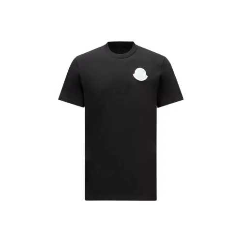 Moncler SS24 Черная Унисекс Рубашка T