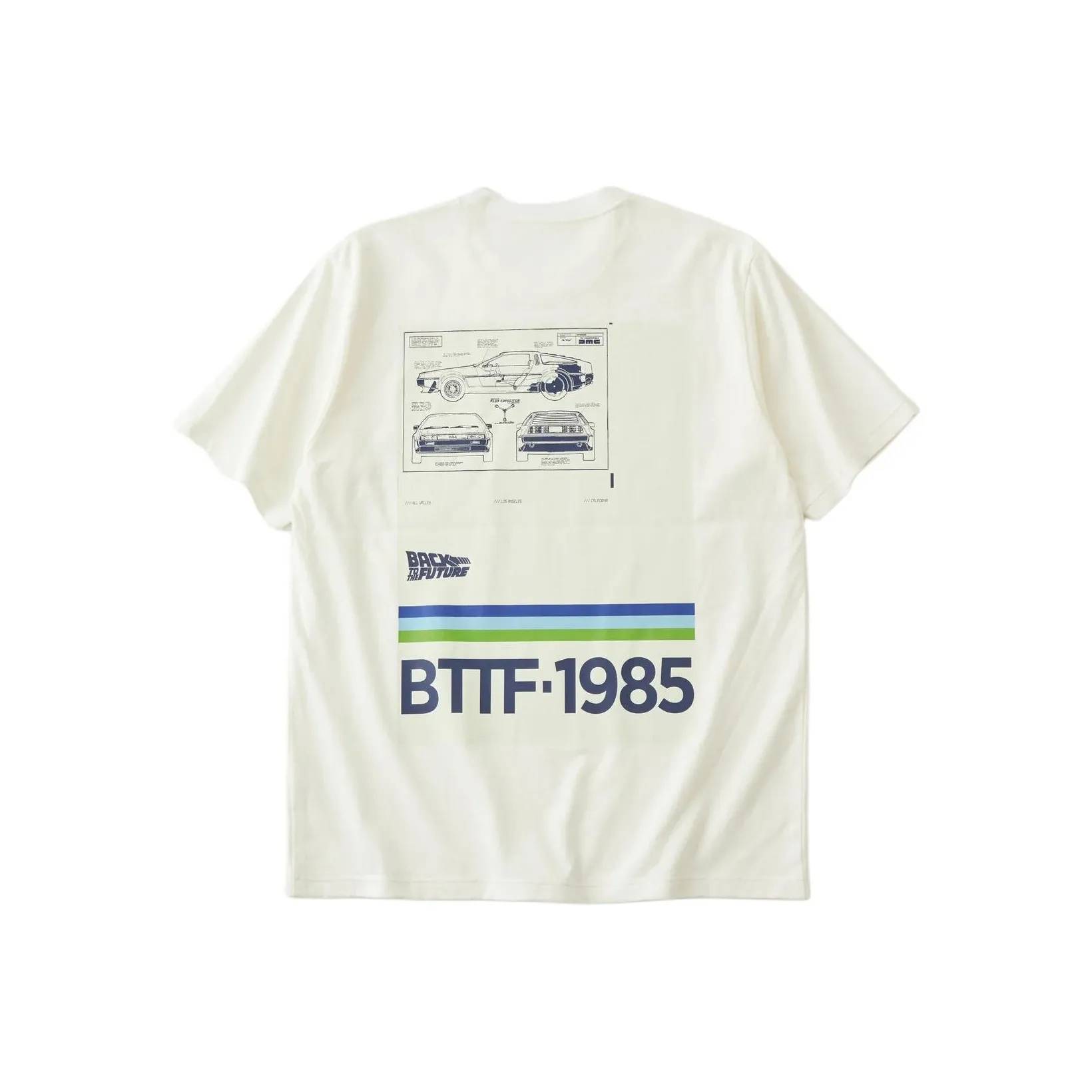 White Mountaineering x BACK TO THE FUTRUE SS24 T-Shirt Унисекс Белый