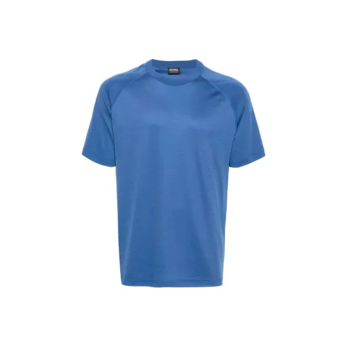Ermenegildo Zegna Синие Мужские Рубашки