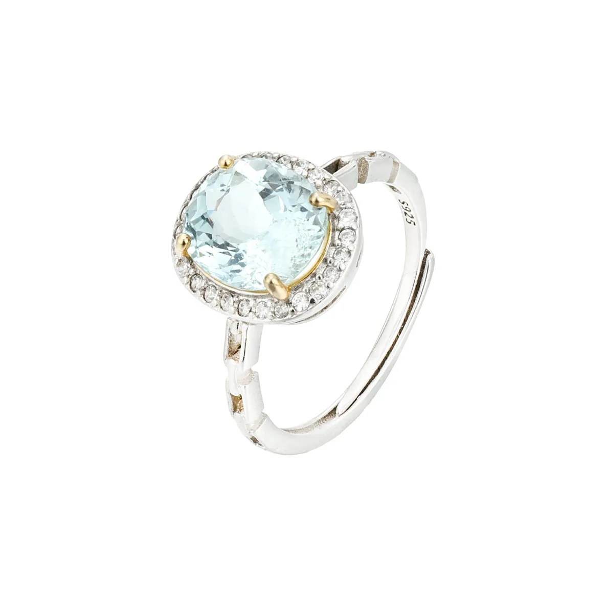 AIDAQIAN Natural S925 Silver Rings Women's