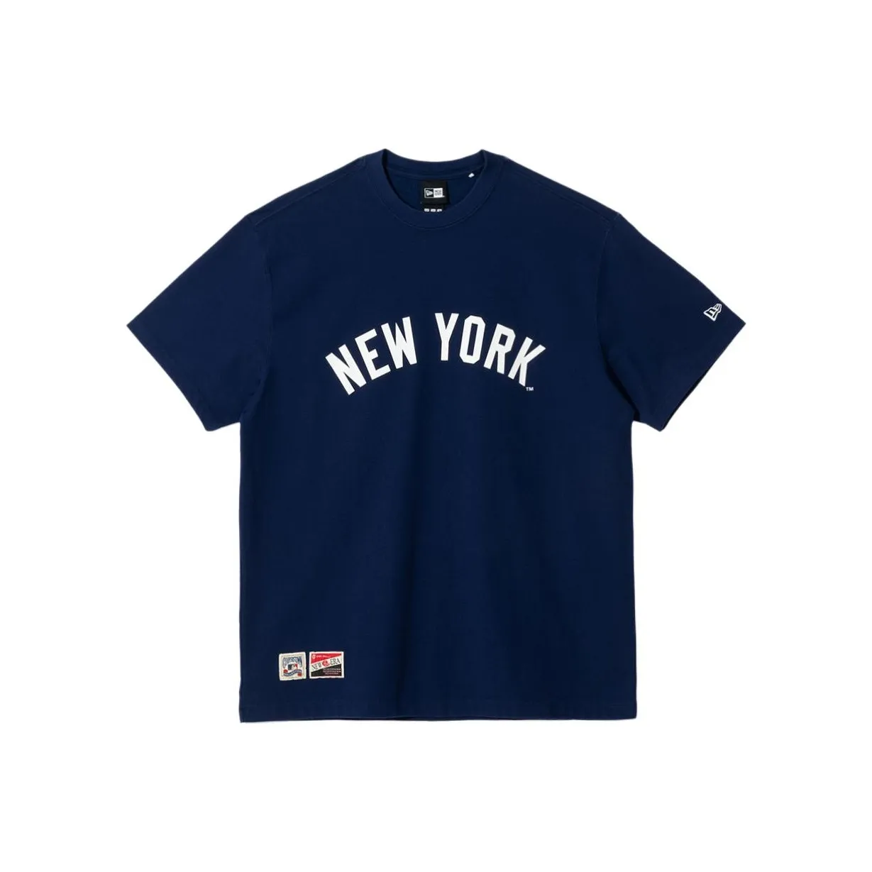 New Era X MLB SS24 Cooperstown Script T-Shirt Navy Blue