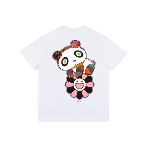 BLACKPINK X TAKASHI MURAKAMI Белая Унисекс Футболка