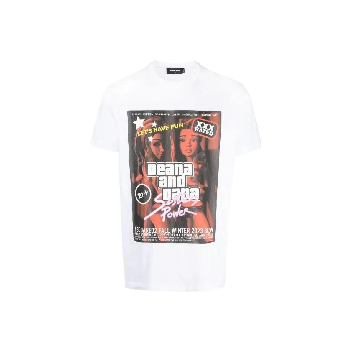Dsquared2 Graphic Printed Crewneck T Shirt
