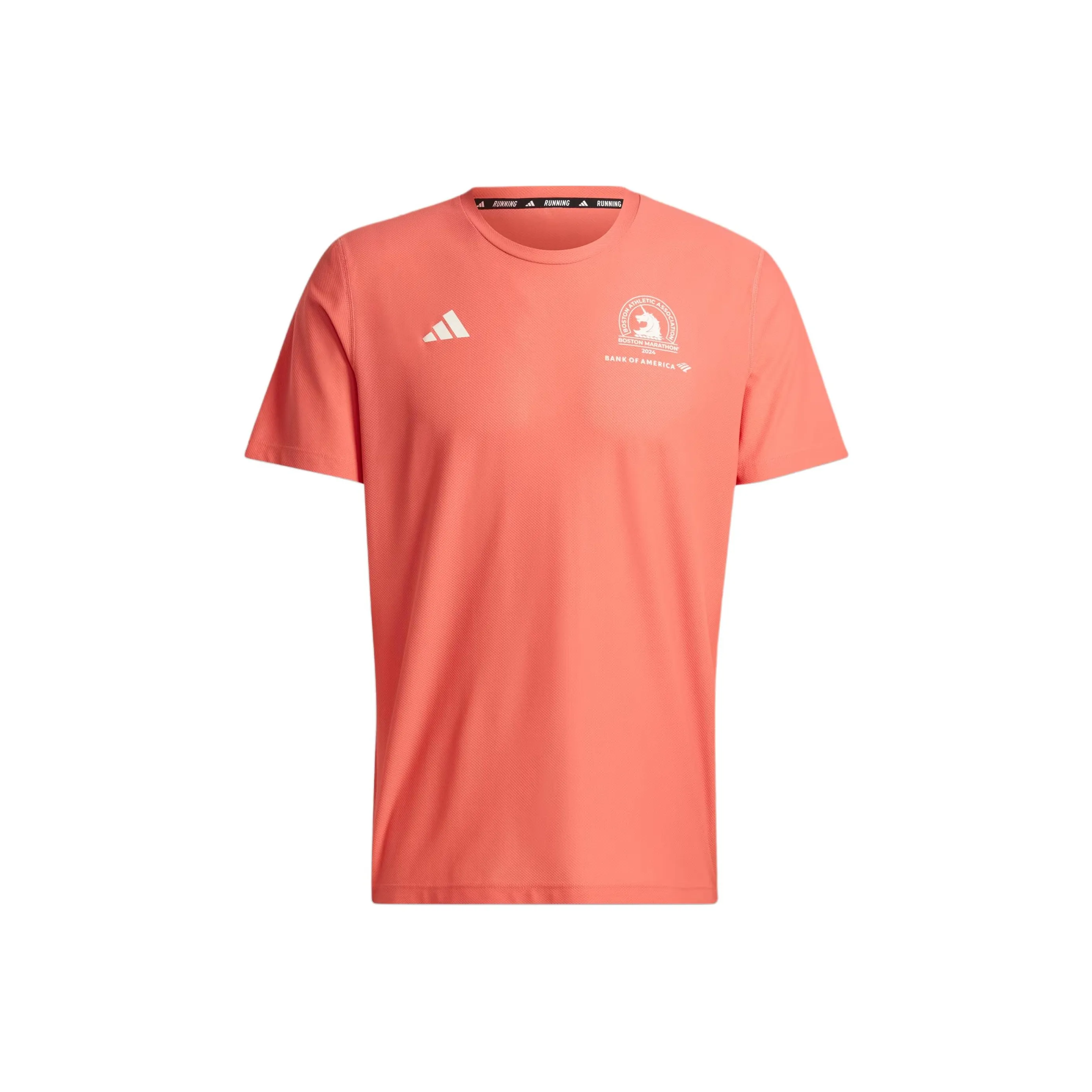 Adidas Boston Marathon 2024 Own The Run Tee T Shirt Men's Red
