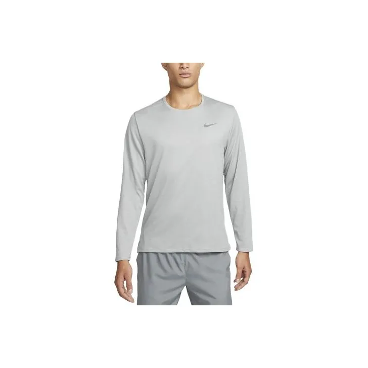 Nike MILER T Shirts Men's Grain Gray