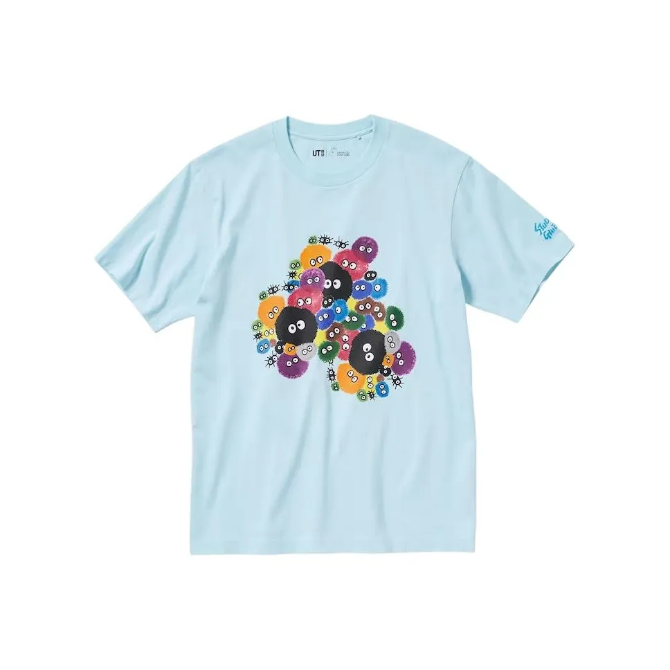 UNIQLO Studio Ghibli Co titled Series T Рубашка Unisex Light Синий
