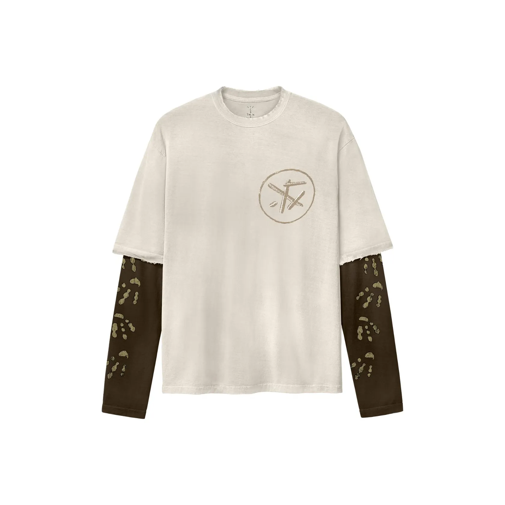 Travis Scott SS24 SIGNATURE Джек Tee T-Shirt Рубашка Унисекс Хаки