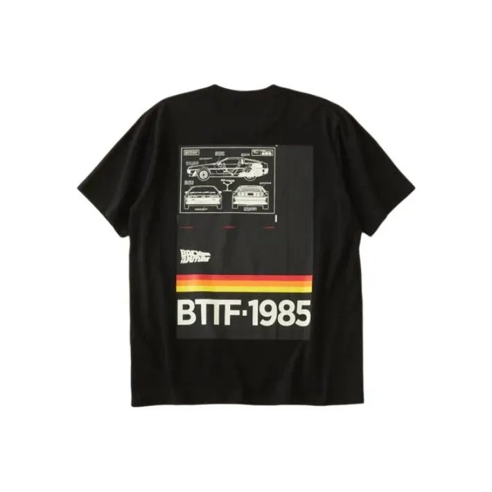 White Mountaineering x BACK TO THE FUTRUE SS24 T-Shirt Унисекс Черный