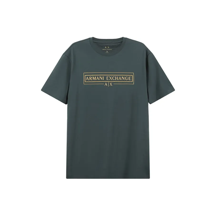 ARMANI EXCHANGE T-рубашка мужская темно-зеленая