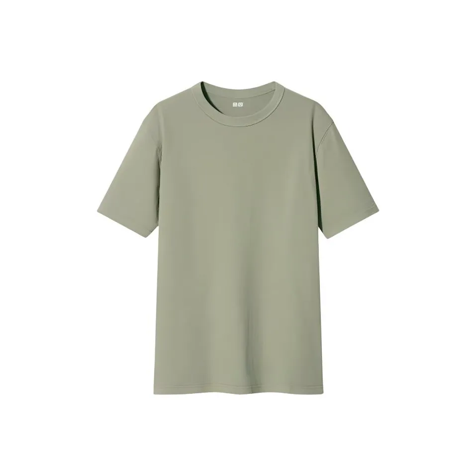 UNIQLO SS24 T Shirt Unisex Emerald Green
