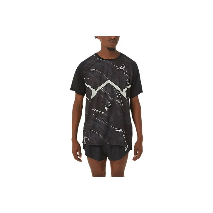Asics CJ Line Свет SS Топ T Рубашка Мужская Черная