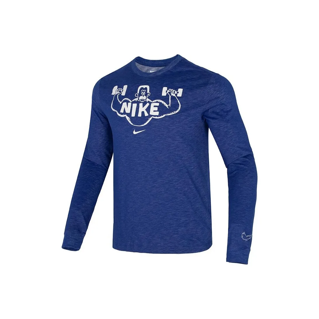 Nike T Shirts Men's Blue