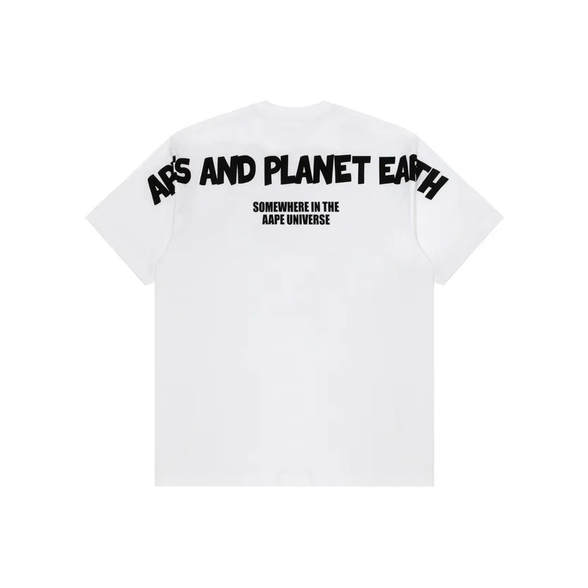 AAPE Белый WHX Мужская T-Рубашка