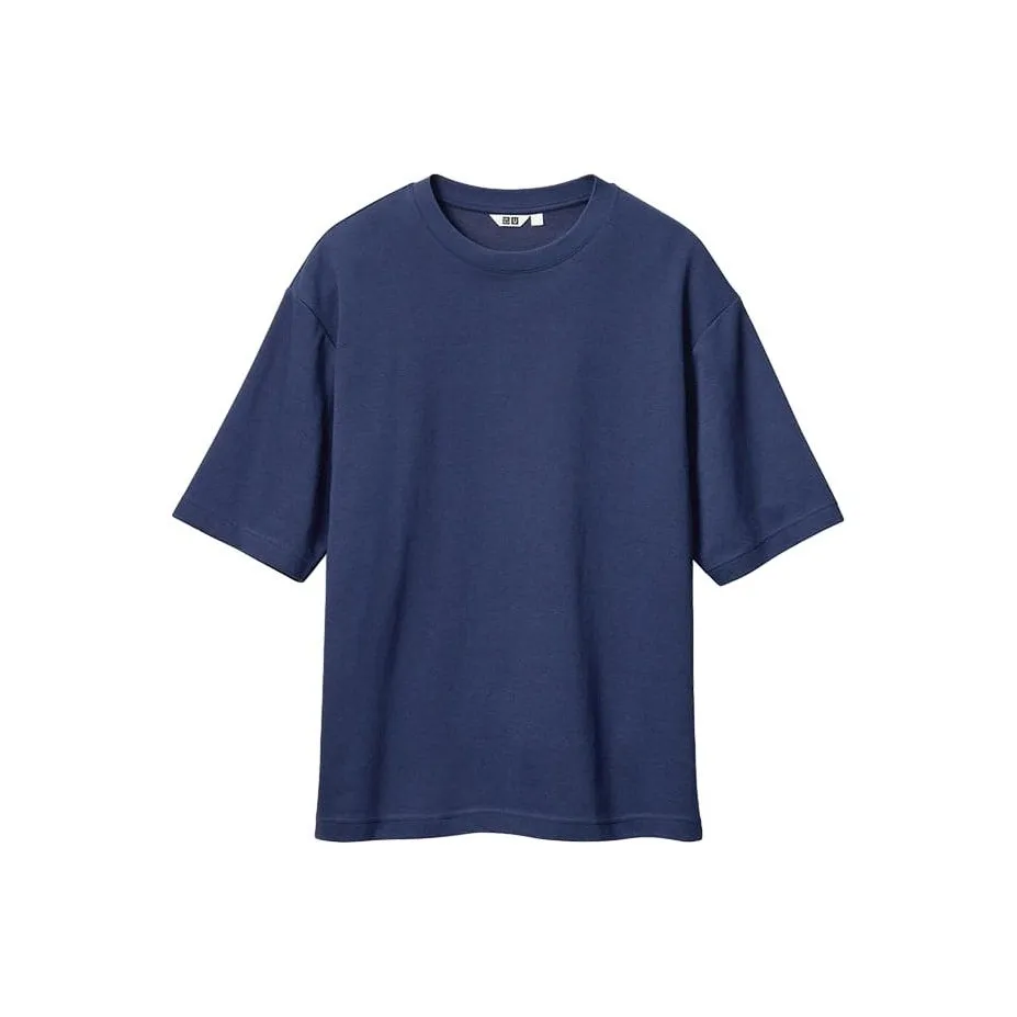 Uniqlo U Collection Темно-синие Мужские T-рубашки