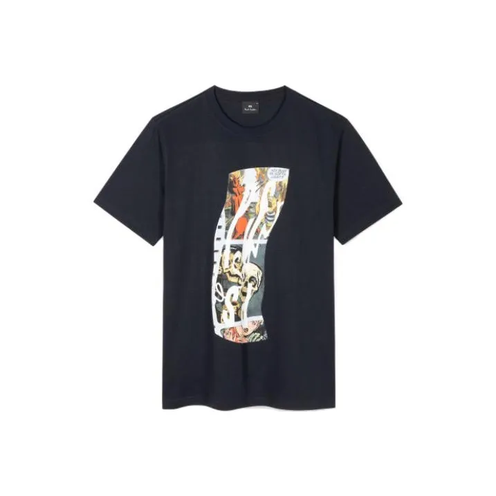 Paul Smith Темно-синие мужские футболки