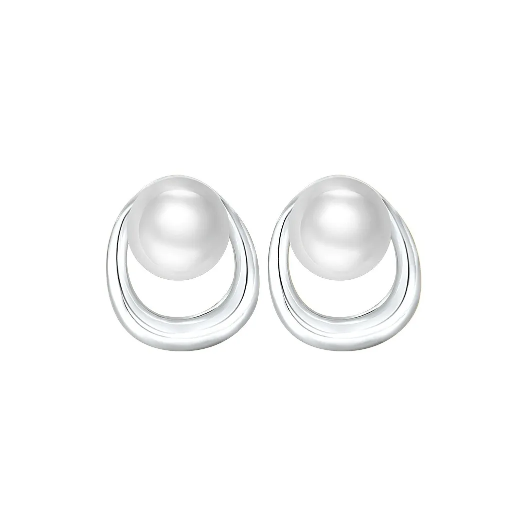 Andaozi Pearl Stud Earrings Women's