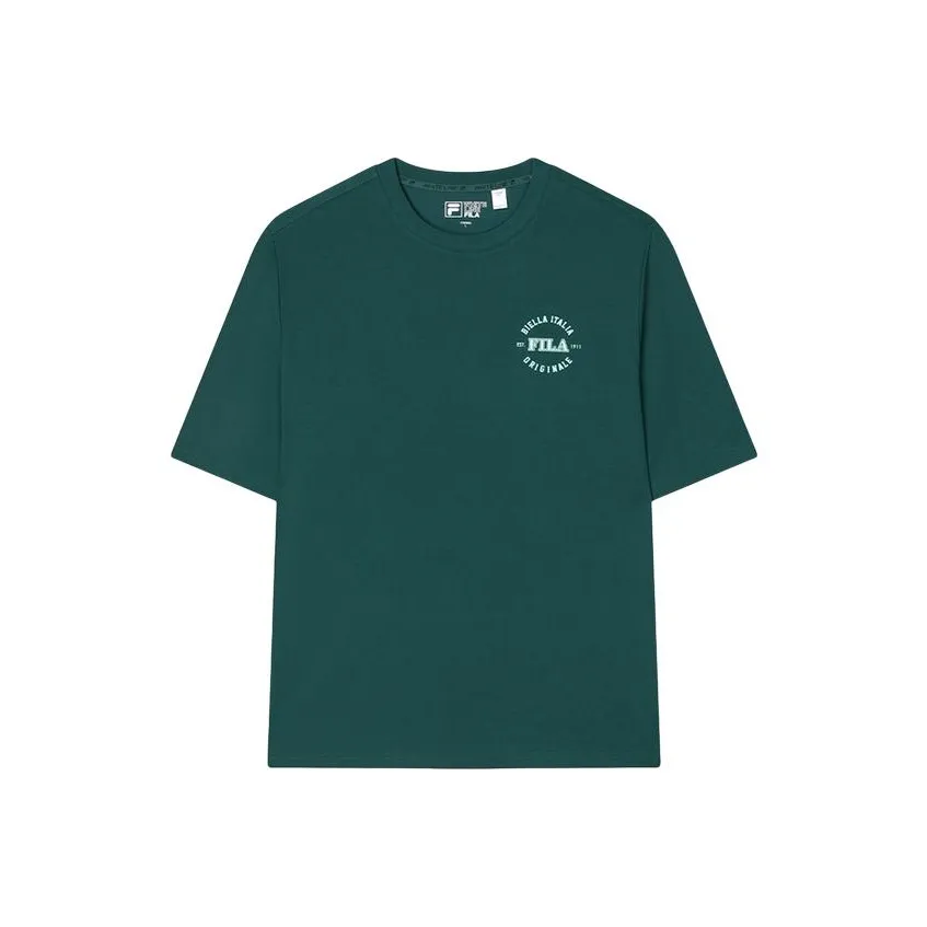 FILA T-Shirt Унисекс Темный Лесной Зеленый