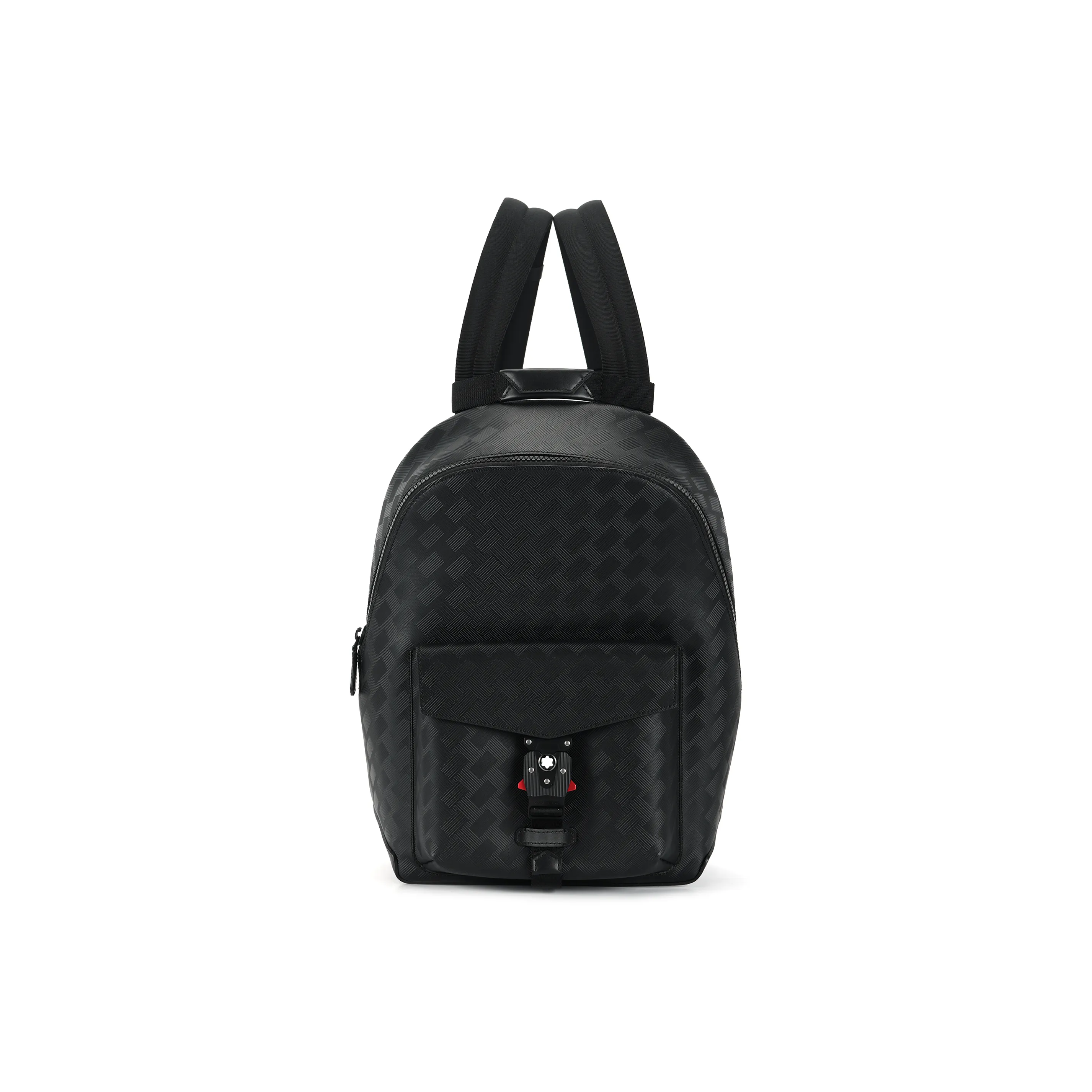 MONTBLANC Grained Cow Leather Backpack Men's Black