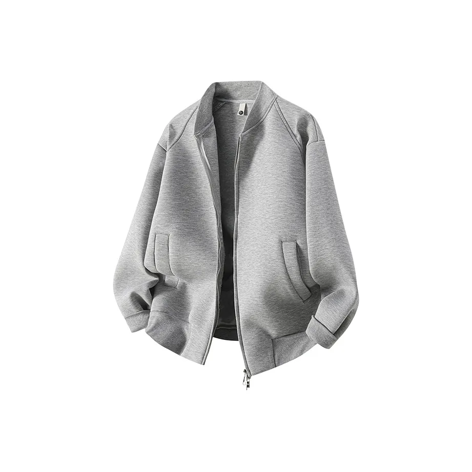 YOFVV Бейсбольная куртка Унисекс Серый