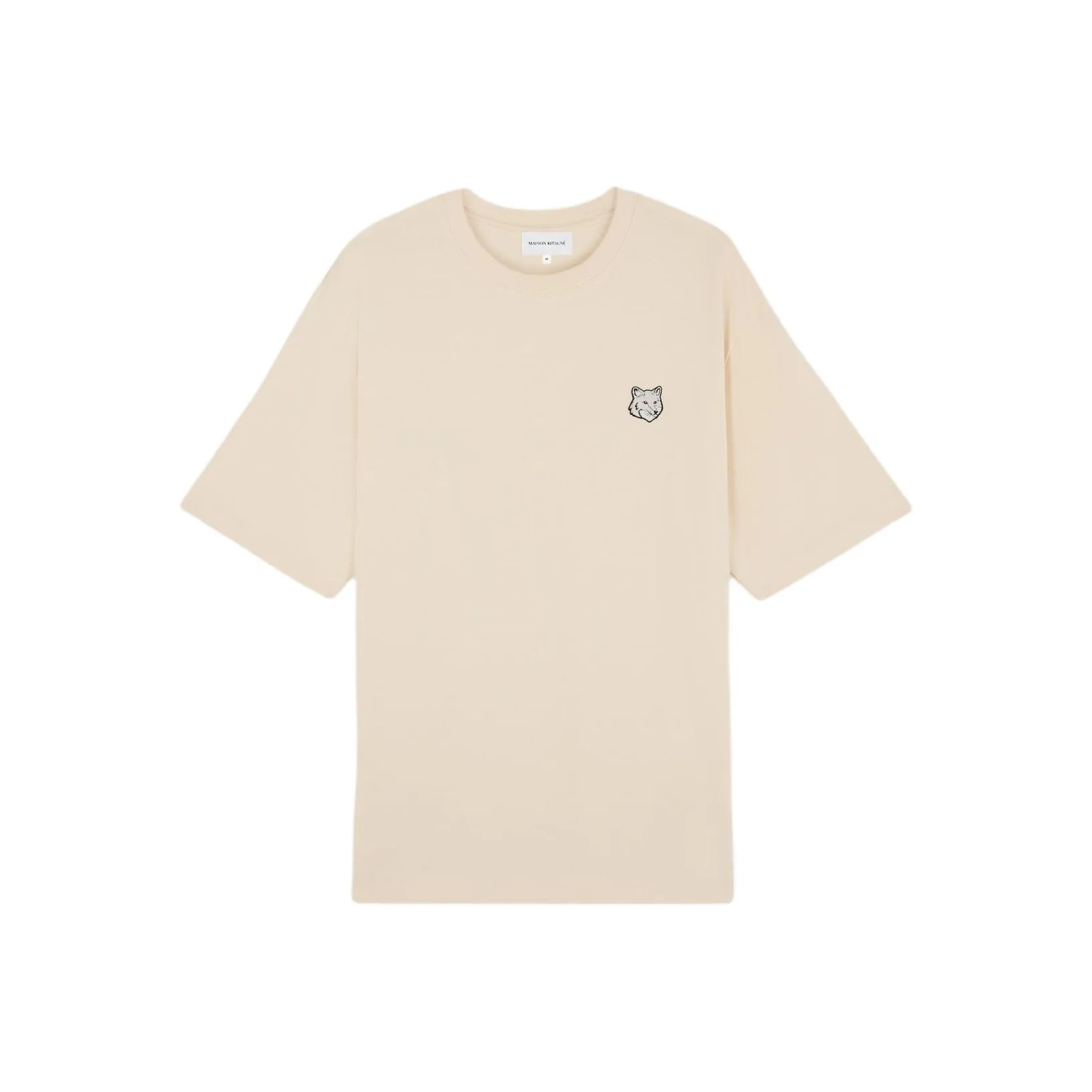 Maison Kitsune Bold Fox Head Patch Crewneck T Shirt