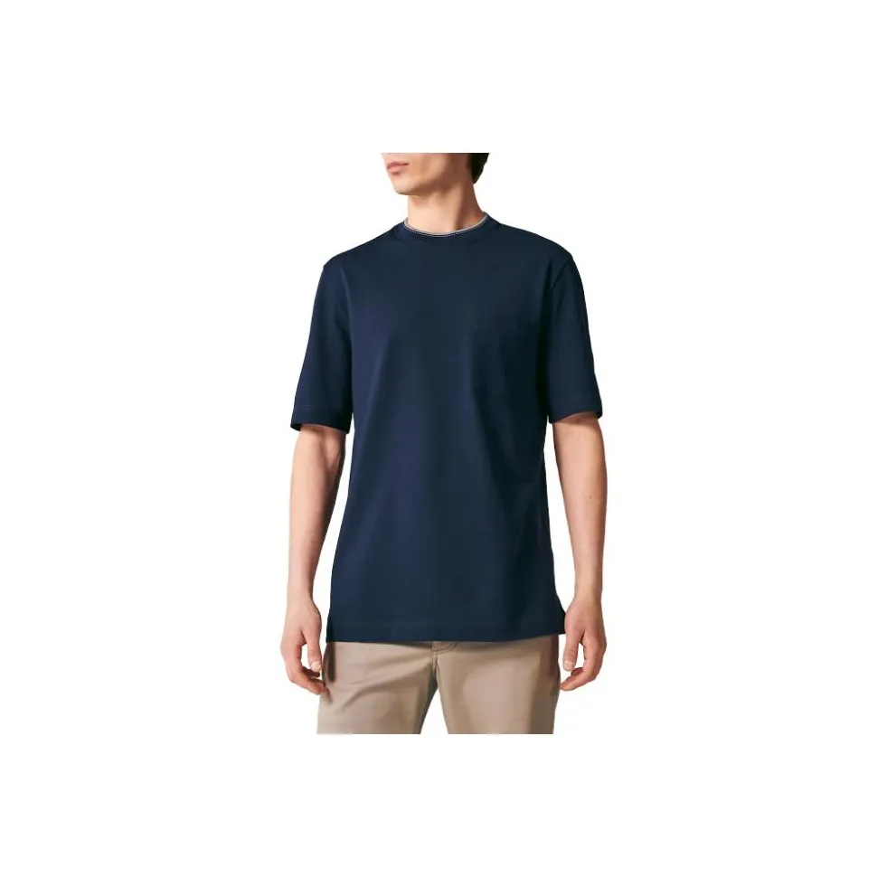 HERMES Темно-синие мужские футболки