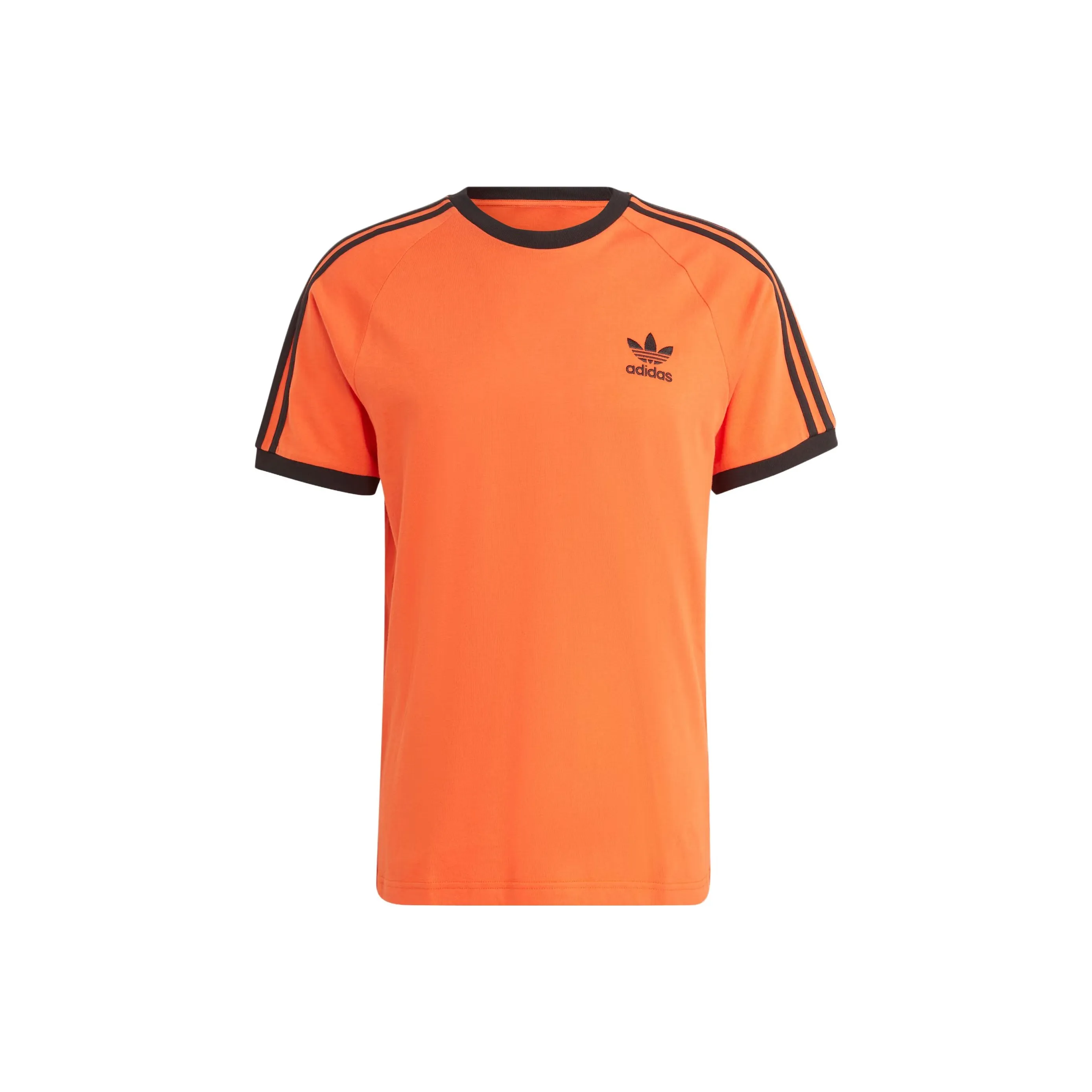 Adidas Originals 3 Stripes T Shirts Men's Orange