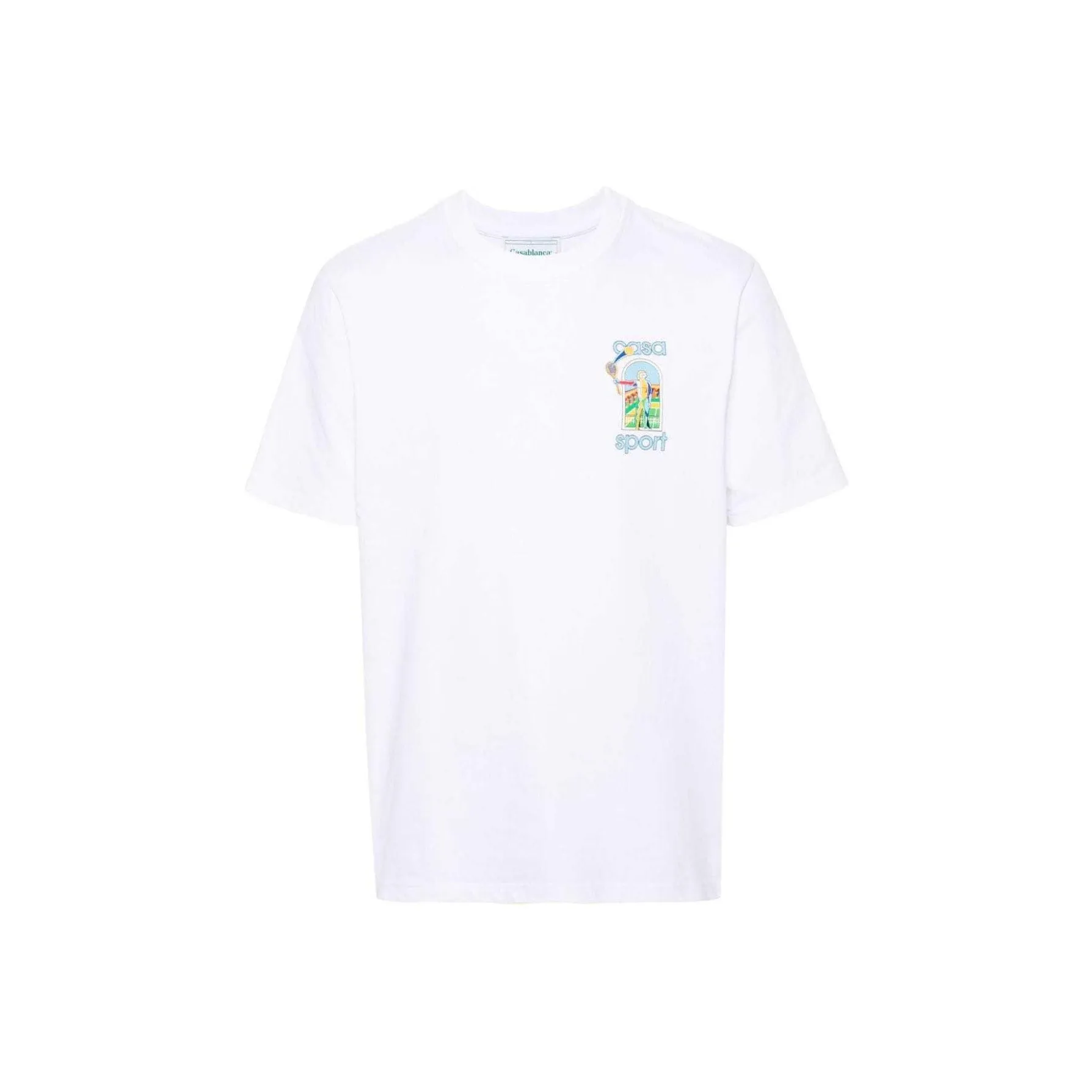 CASABLANCA Le Jeu print Cotton T shirt