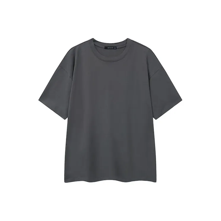 Jean West T Shirt Drop Shoulder Sleeve Summer Men's Iron Gray
