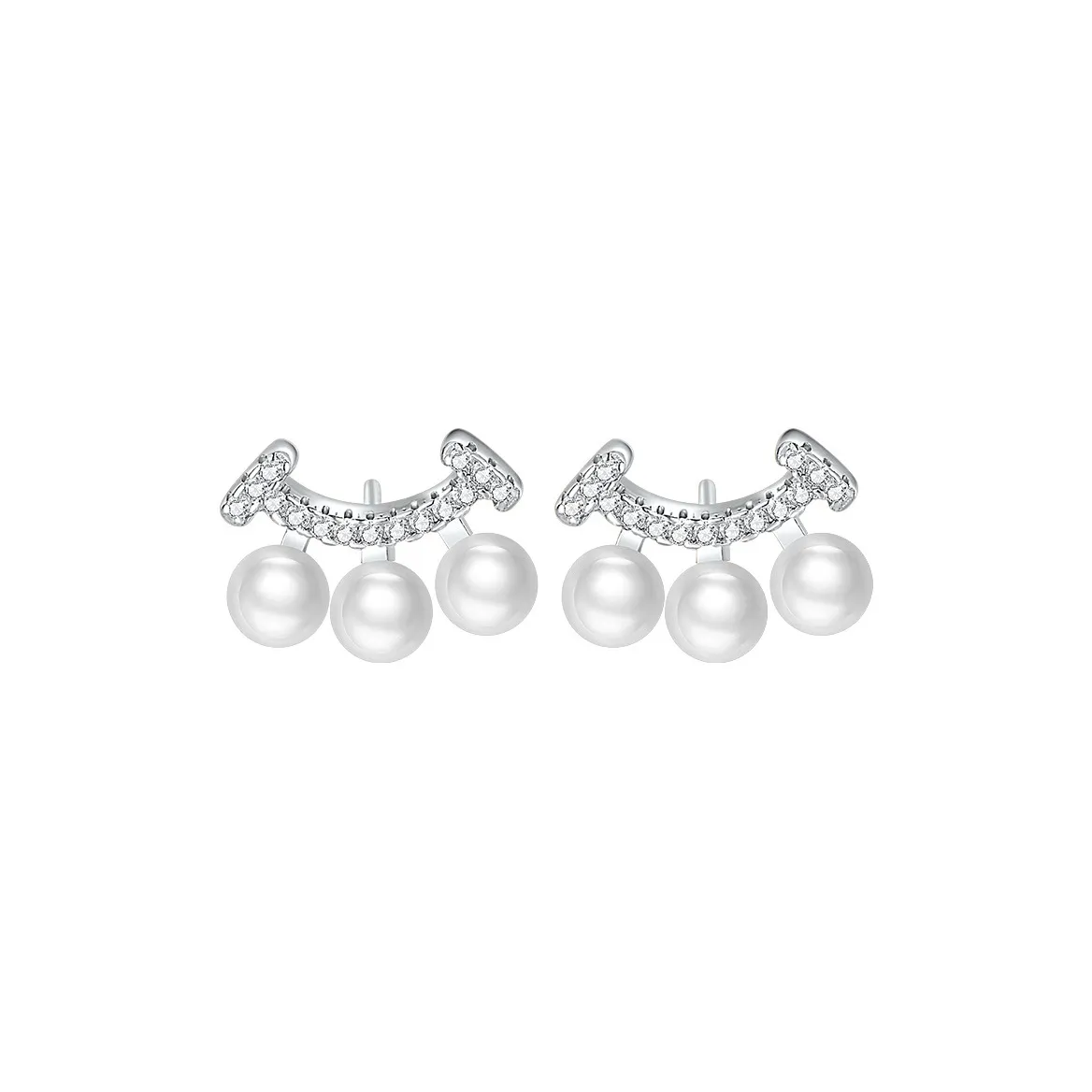 Andaozi Pearl Stud Earrings Women's